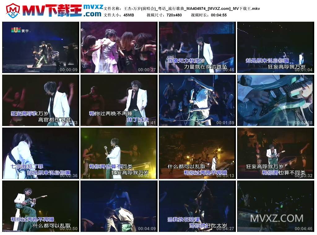 王杰-万岁(演唱会)_粤语_流行歌曲_MA404974